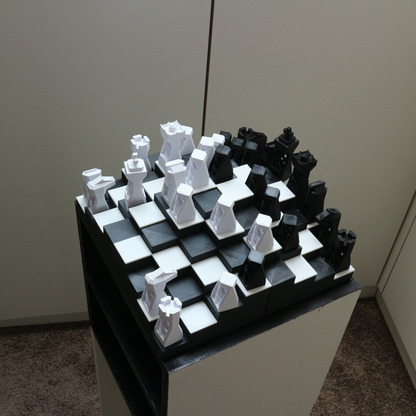 Serravalle 3D Chess Board Table