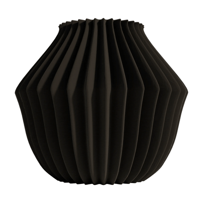 Belluno black modern design vase