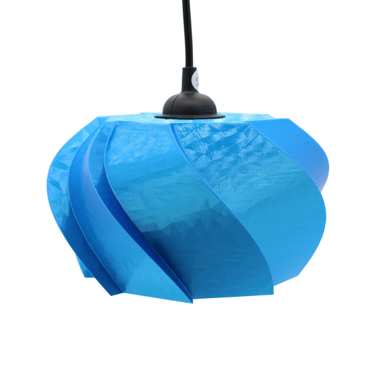Mantua design pendant lamp shiny blue edition