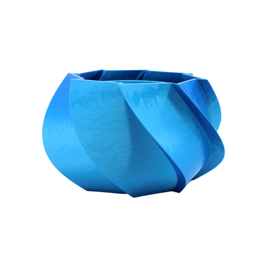 Mantua design vase shiny blue edition
