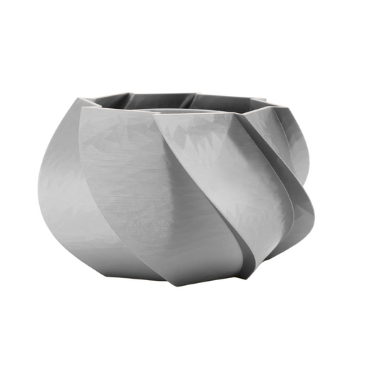 Mantua design vase shiny grey edition